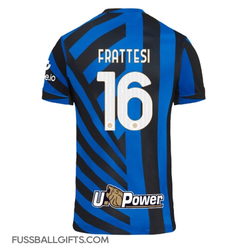 Inter Milan Davide Frattesi #16 Fußballbekleidung Heimtrikot 2024-25 Kurzarm